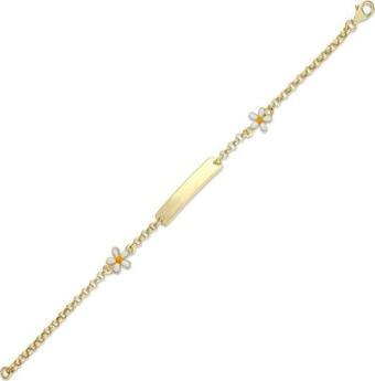Papatya Figürlü Altın Çocuk Bileklik - 14k - 2.66gr