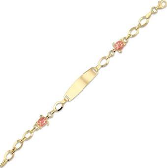 Kaplumbağa Figürlü Altın Çocuk Künye - 14k - 3.68gr