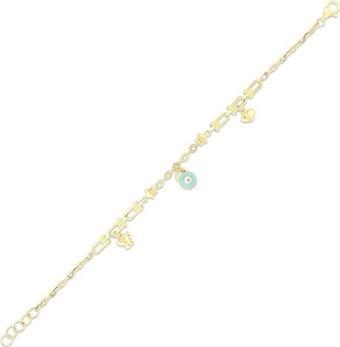 Kelebek Figürlü Altın Çocuk Bileklik - 14k - 2.47gr