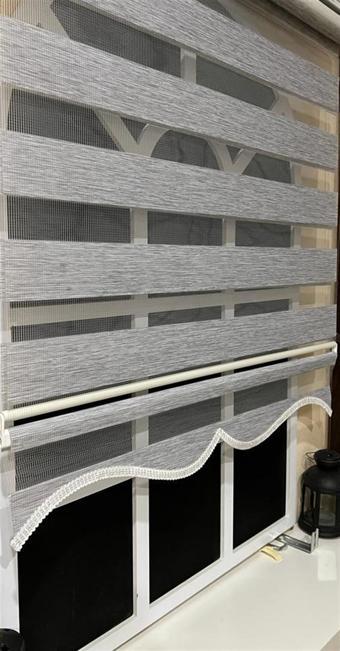 Zebra Stor Perde Gri Alüminyum Kasa STB-400-V04