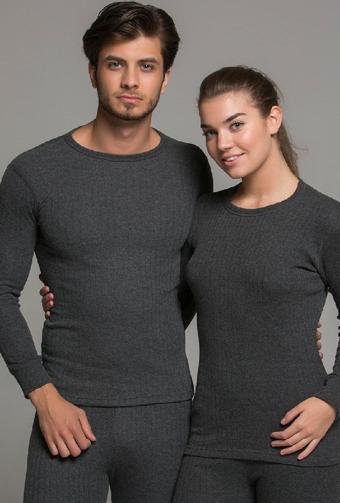 Thermoform Soft Unisex Uzun Kol Fanila Antrasit
