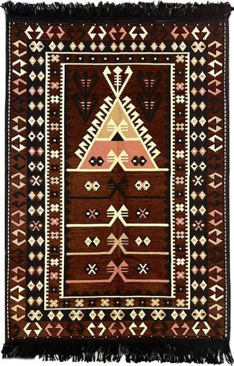 Shark Anadolu Seccade Kilim 15 Kahve