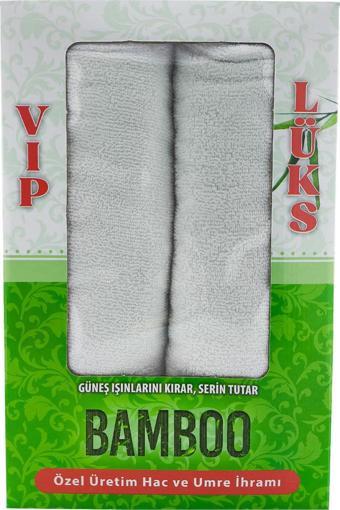 Hac ve Umre İhramı Özel Üretim Bambu 110 x 220 Cm 2 Parça İhram Sabunu ve İhram Şampuanı Hediyeli