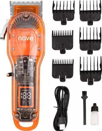 Nave Bq-01 Kablosuz Profesyonel Tıraş Makinesi | T-Bıçaklı, Lcd Ekranlı, Usb Şarjlı, 6 Taraklı
