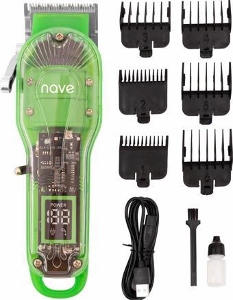 Nave Bq-01 Kablosuz Profesyonel Tıraş Makinesi | T-Bıçaklı, Lcd Ekranlı, Usb Şarjlı, 6 Taraklı
