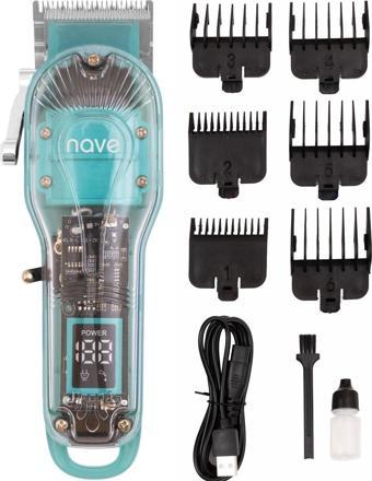 Nave Bq-01 Kablosuz Profesyonel Tıraş Makinesi | T-Bıçaklı, Lcd Ekranlı, Usb Şarjlı, 6 Taraklı
