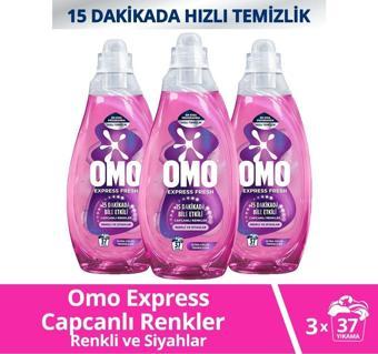 Omo Express Fresh Capcanlı Renkler Renkli Ve Siyahlar Sıvı Çamaşır Deterjanı 1480 ml X3