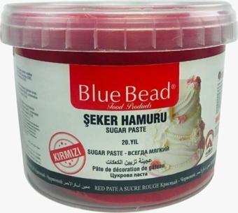 Blue Bead Kırmızı Şeker Hamuru 1 Kg