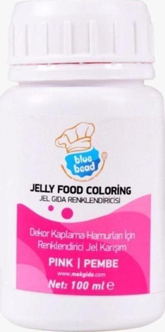 Blue Bead Pembe Jel Gıda Boya 100 Ml