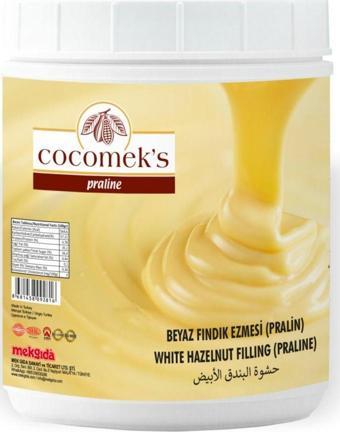 Cocomeks Beyaz Çikolatalı Fındık Ezmesi Bomba Pralin 1 Kg