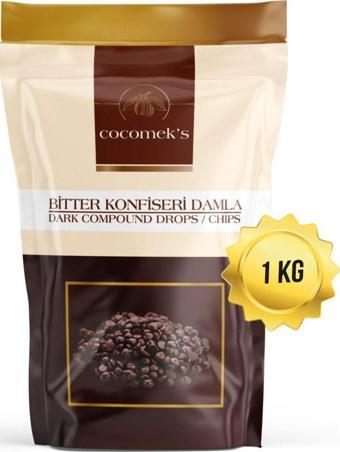 Cocomeks Bitter Konfiseri Damla Drop Çikolata 1 Kg