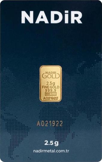 RimaGold 2.5 gr 24 Ayar 999.9 Milyem NadirGold Gram Altın