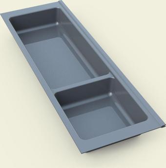 Tify Mutfak Çekmece İçi Modüler İki Bölmeli Kaşıklık 16Cmx48Cm(Boydan 4Cm Kesilebilir)