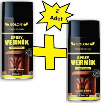 Solon Profesyonel 200 Ml. Parlak Sprey Vernik 2 Adet