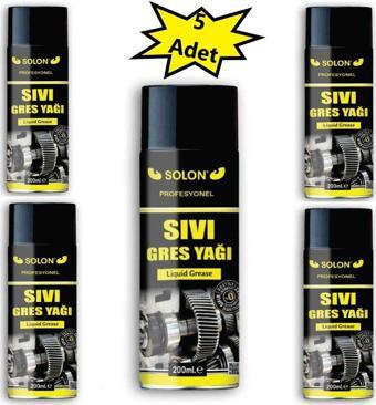 Solon Profesyonel Sıvı Gres Yağı 200 Ml. 5 Adet