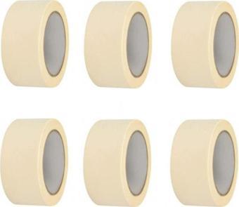 Tify 6 Adet Maskeleme Bandı Boya Bandı 48Mm X 25M  Kağıt Bant