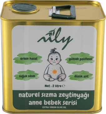 Nily Anne Bebek Serisi Erken Hasat Soğuk Sıkım Naturel Sızma Zeytinyağı (2L)