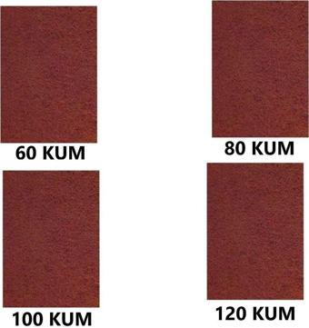 Tify Su Zımparası, Yumuşak Kağıt, Yüksek Kalite 23X28 Cm 60,80,100,120 Kum 4 Parça