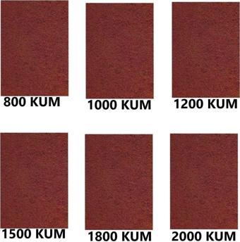 Tify Su Zımparası, Yumuşak Kağıt, Yüksek Kalite 23X28 Cm 800,1000,1200,1500,1800,2000 Kum 6 Parça