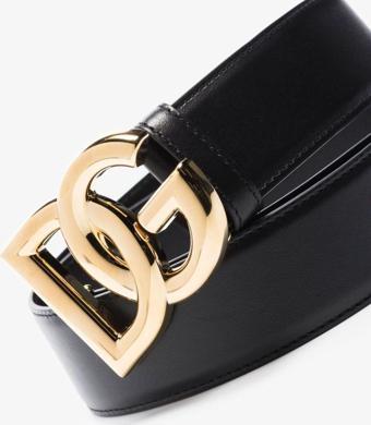 Dolce&Gabbana Dolce & Gabbana Komple Deri Logolu Unisex Kemer