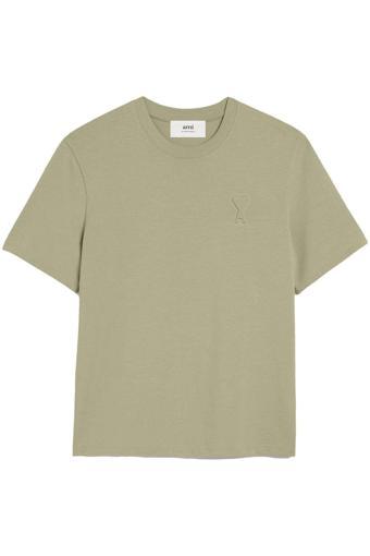 Ami Paris Logo-Embossed Cotton T-Shirt