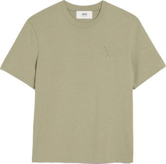 Ami Paris Logo-Embossed Cotton T-Shirt