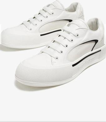 Alexander Mcqueen Skate Deck Plimsoll Leather Sneaker