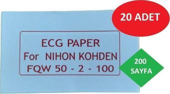 ECG Kağıdı Nihon Kohden FQW 50-2-100 Z Katlamalı 20 Adet 200 Sayfa