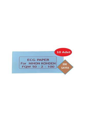 ECG Kağıdı Nihon Kohden FQW 50-2-100 Z Katlamalı 10 Adet 200 Sayfa