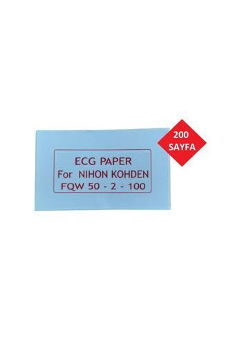 ECG Kağıdı Nihon Kohden FQW 50-2-100 Z Katlamalı 1 Adet 200 Sayfa