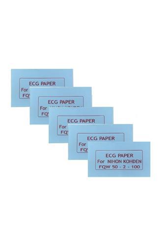 ECG Kağıdı Nihon Kohden FQW 50-2-100 Z Katlamalı 5 Adet 100 Sayfa