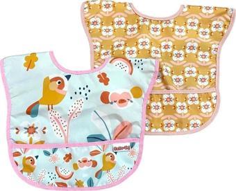 Anp Moda Tasarım Sıvı Geçirmez Mama Önlüğü 2Li Set 0-36 Ay Standart Beden