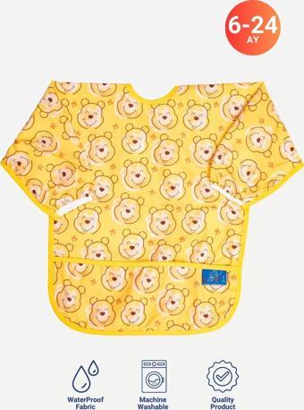 Anp Moda Tasarım Bear Desenli Sıvı Gecirmez Aktivite-Mama Önlüğü 6-24 Ay