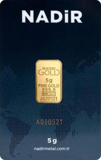 RimaGold 5 gr 24 Ayar 999.9 Milyem NadirGold Gram Altın