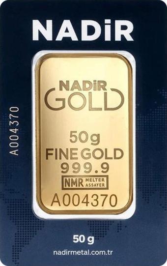 RimaGold 50 gr 24 Ayar 999.9 Milyem NadirGold Gram Altın