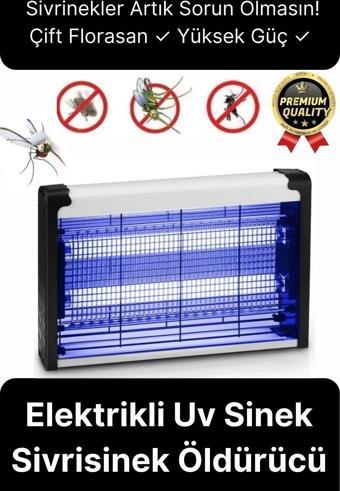 Çift Florasan Yüksek Güç Sessiz Zincir Askılı Sineksavar Elektrikli Uv Sivrisinek Öldürücü Kovucu