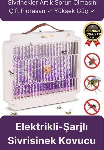 Yüksek Güç Elektrikli Uv Şarjlı Zincirli Askı Çift Taraflı Florasan Izgara Sinek Sivrisinek Öldürücü