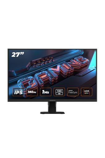 Gigabyte GS27FA 27" FHD 180Hz 1Ms FreeSync SS IPS Oyuncu Monitörü HDMI+DP