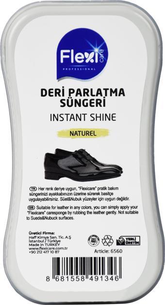 Flexi Cilalı Deri Parlatma Süngeri Naturel 1 Adet
