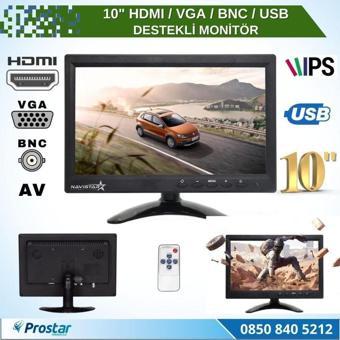 Navistar 10.1 inç Büyük Ekranlı Hdmi  Vga  Bnc  Av  Usb Girişli Monitör
