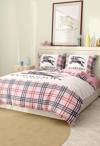 Marka Nevresim Takımı Çift Kişilik Pamuklu Saten Kumaş 6 Parça 3D Dijital Baskı Duvet Cover Set Mode