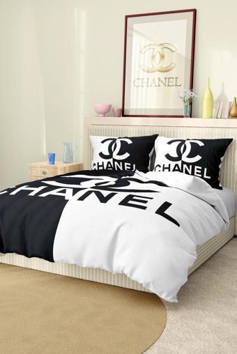 Marka Nevresim Takımı Çift Kişilik Pamuklu Saten Kumaş 6 Parça 3D Dijital Baskı Duvet Cover Set Mode