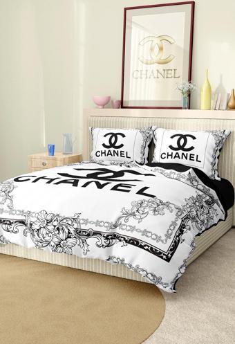 Marka Nevresim Takımı Çift Kişilik Pamuklu Saten Kumaş 6 Parça 3D Dijital Baskı Duvet Cover Set Mode