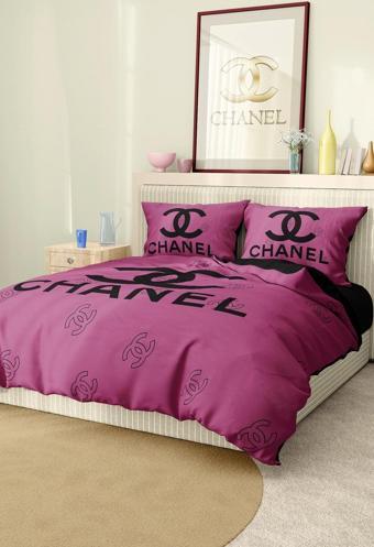 Marka Nevresim Takımı Çift Kişilik Pamuklu Saten Kumaş 6 Parça 3D Dijital Baskı Duvet Cover Set Mode