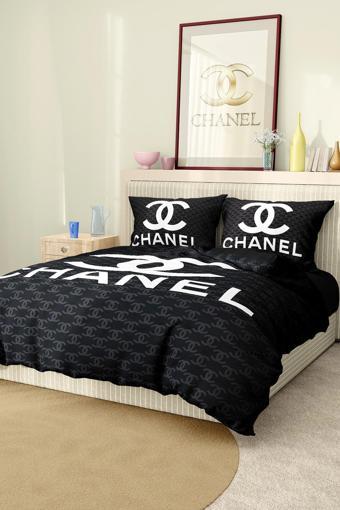 Marka Nevresim Takımı Çift Kişilik Pamuklu Saten Kumaş 6 Parça 3D Dijital Baskı Duvet Cover Set Mode