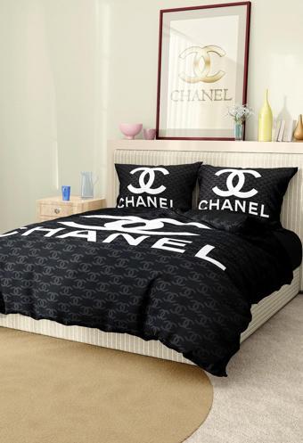 Marka Nevresim Takımı Çift Kişilik Pamuklu Saten Kumaş 6 Parça 3D Dijital Baskı Duvet Cover Set Mode