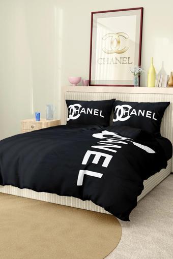 Marka Nevresim Takımı Çift Kişilik Pamuklu Saten Kumaş 6 Parça 3D Dijital Baskı Duvet Cover Set Mode