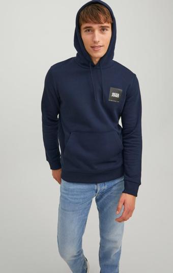 Jack & Jones Lock Erkek Kapüşonlu Sweatshirt 12213245