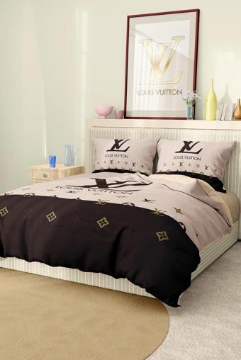 Marka Nevresim Takımı Çift Kişilik Pamuklu Saten Kumaş 6 Parça 3D Dijital Baskı Duvet Cover Set Mode