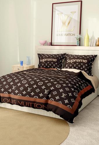 Marka Nevresim Takımı Çift Kişilik Pamuklu Saten Kumaş 6 Parça 3D Dijital Baskı Duvet Cover Set Mode